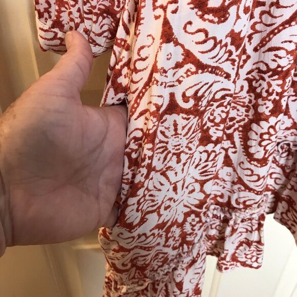 Altar’d State Womens Tunic Top Size S ? Pullover Boho Ruffle Hem‎ Relaxed Fit - Picture 5 of 9